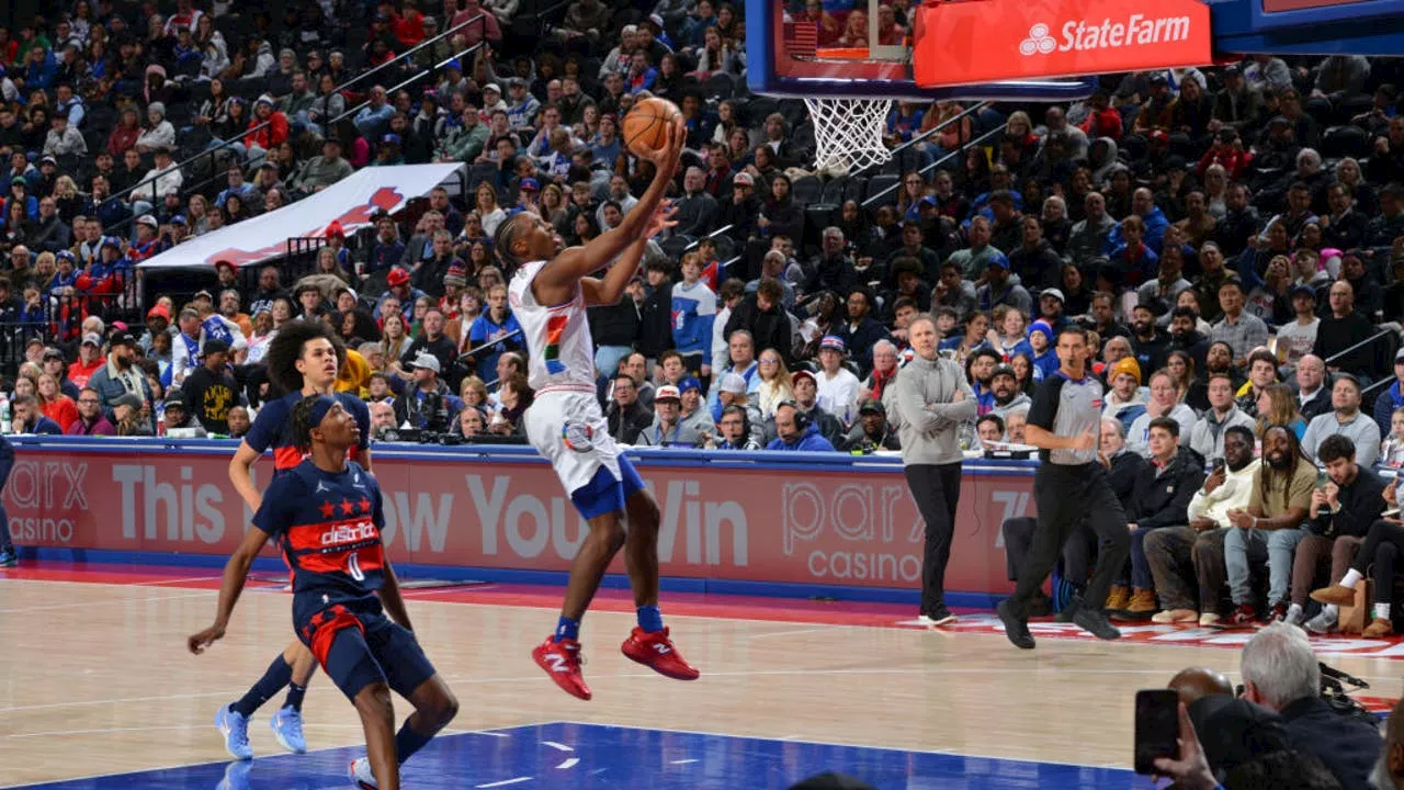 Maxey Leads Sixers Over Wizards in Low-Attendance Game