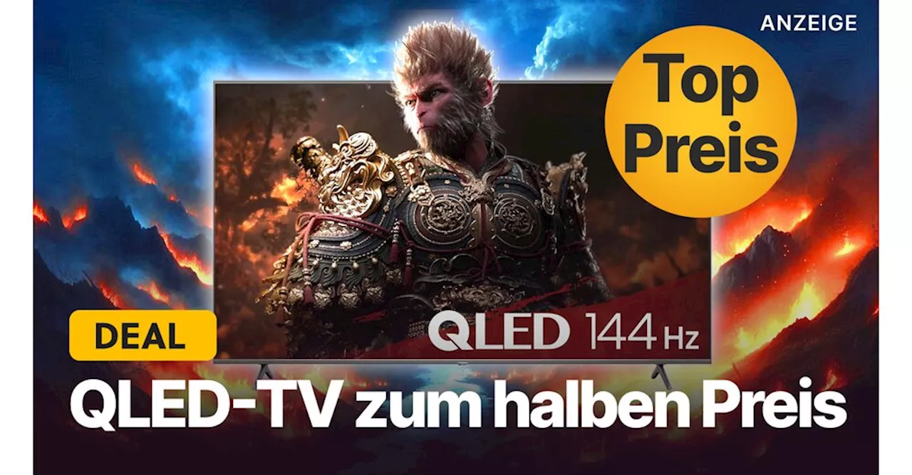 QLED-TV zum halben Preis: 55 Zoll 4K-Fernseher mit 144Hz jetzt im Amazon-Angebot abstauben!