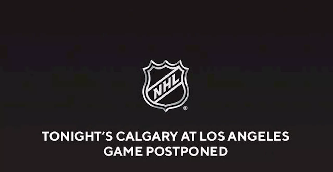 NHL Postpones Flames-Kings Game Due to Wildfires