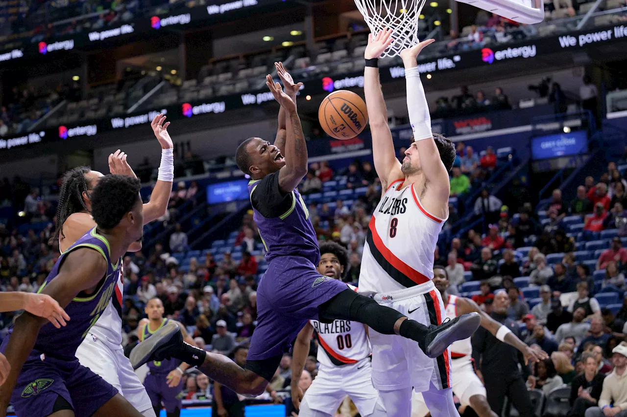 Trail Blazers Rout Pelicans