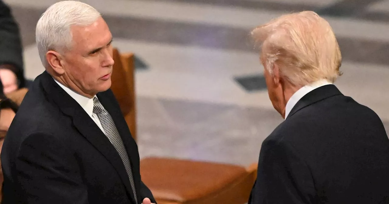 Trump and Pence Briefly Meet at Carter's Funeral, First Public Encounter Since Jan. 6