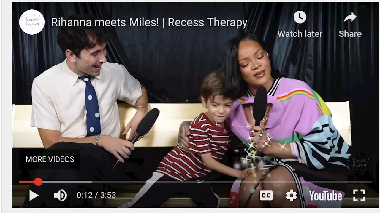 Rihanna Gets Confidence Boost From 7-Year-Old 'Recess Therapy' Star