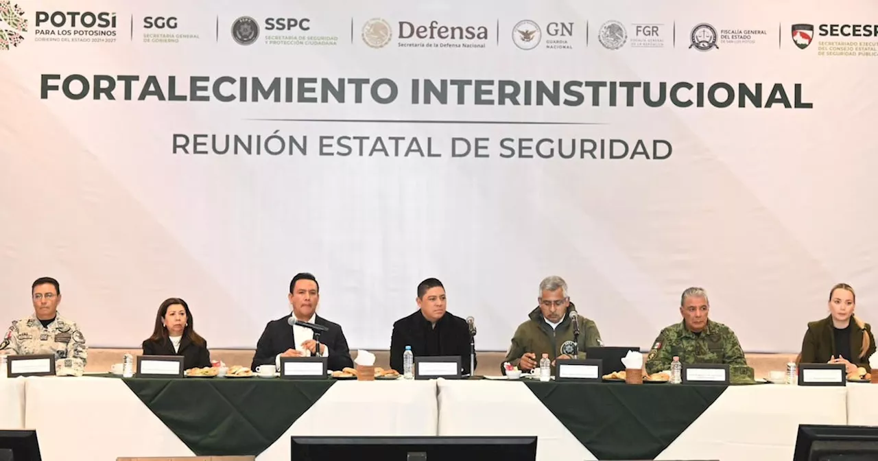 Gallardo Cardona preside reunión estatal para fortalecer seguridad en San Luis Potosí