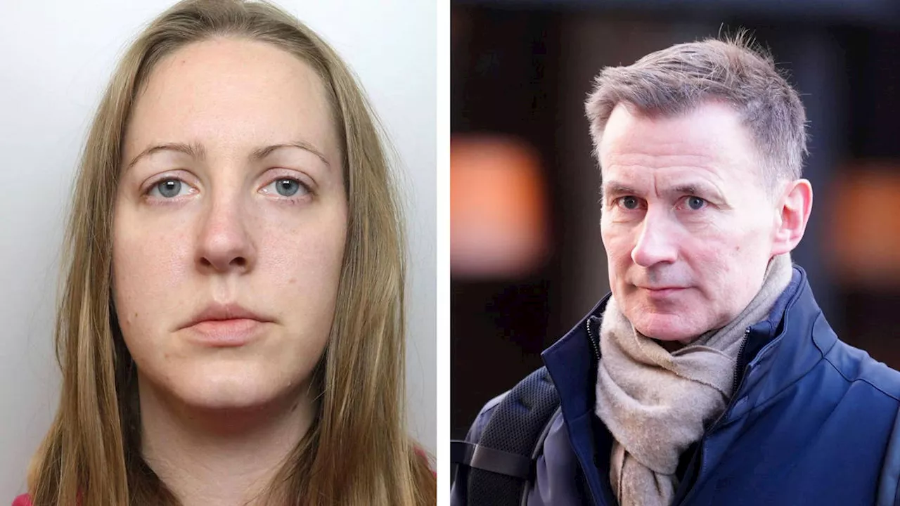 'It happened on my watch': Former health secretary Jeremy Hunt apologises to the families of Lucy Letby's...