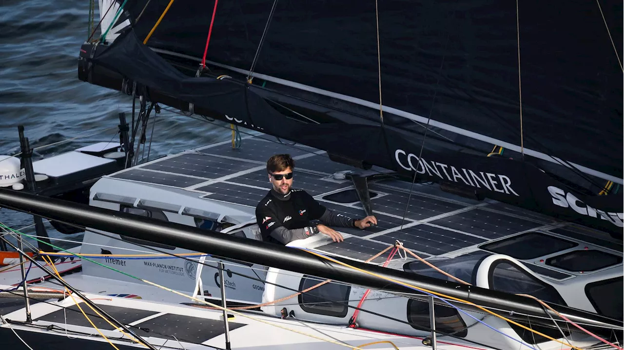 Skipper Bellion rencontre une baleine durant une tempête au Vendée Globe