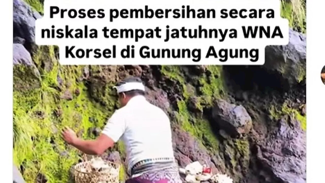 Upacara Penyucian Gunung Agung Usai Tragedi Pendakian