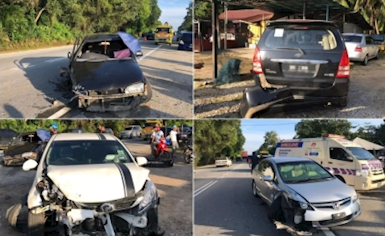 Senior Citizen Dies in Four-Vehicle Crash in Machang