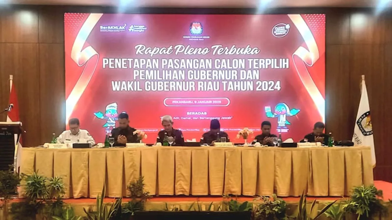 Abdul Wahid-SF Hariyanto Ditetapkan Sebagai Gubernur dan Wakil Gubernur Riau Terpilih