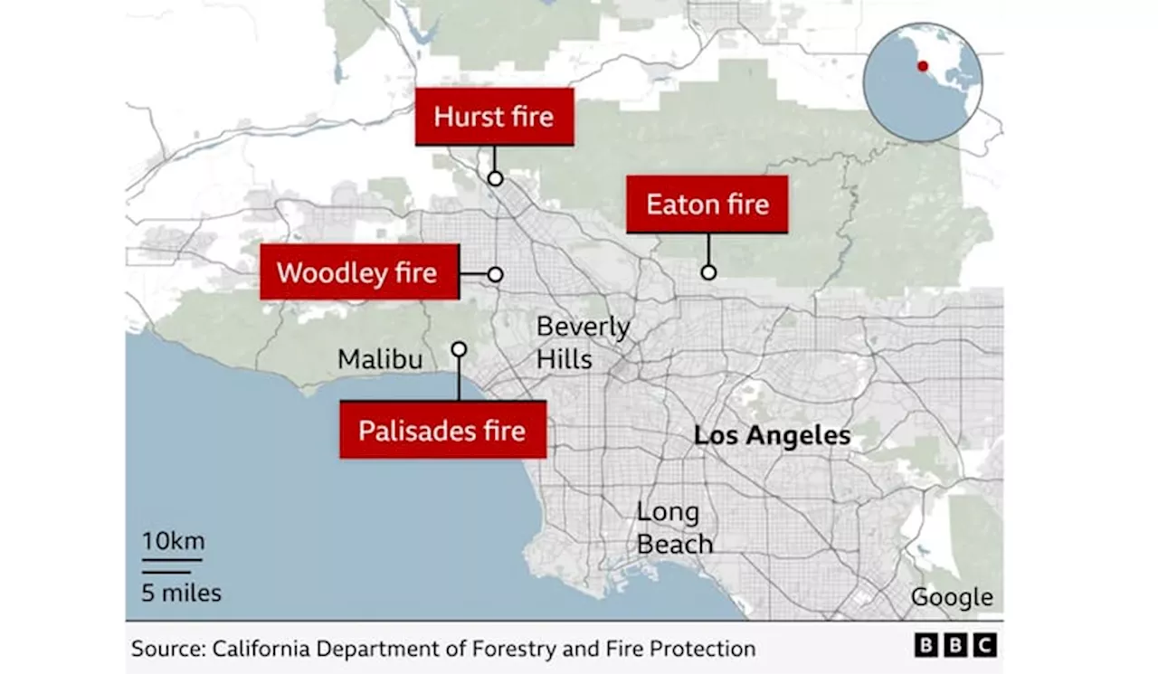 Kebakaran Liar Meluas di California