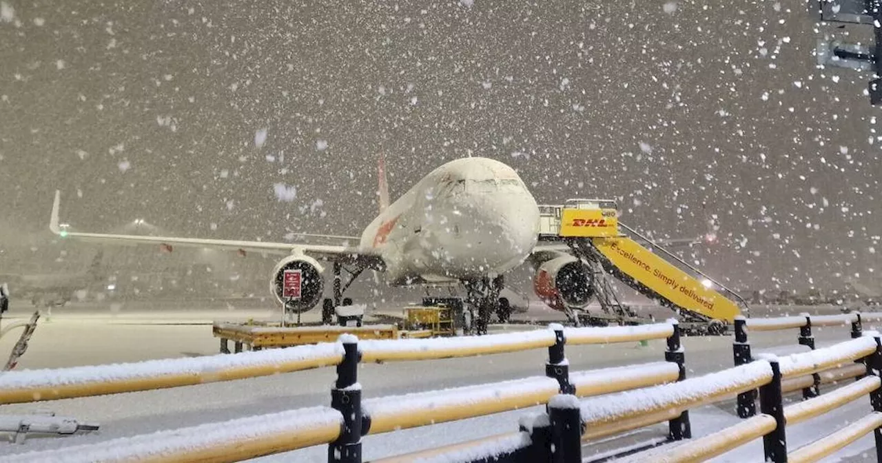 Manchester Airport Closes Runways Due to Snow