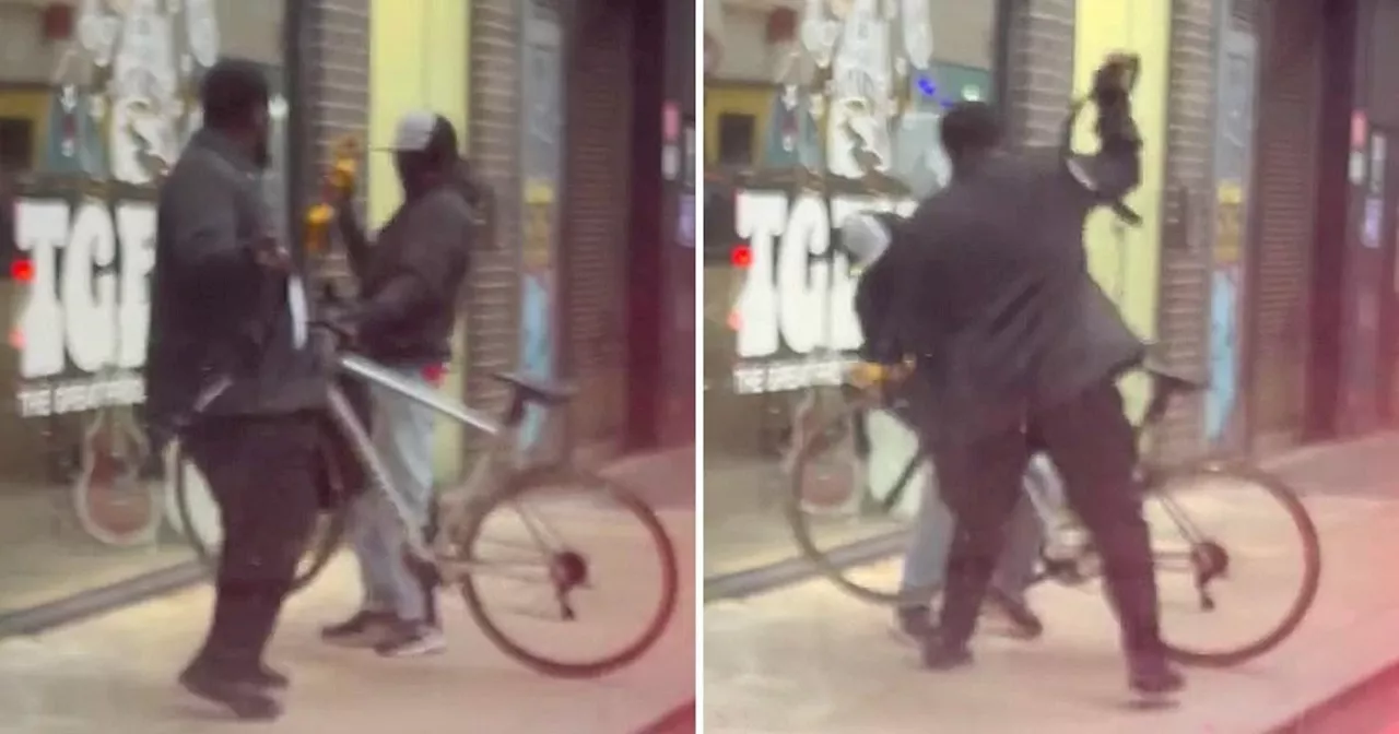 Security Guard Slashed With Angle Grinder While Protecting Bike From Thief