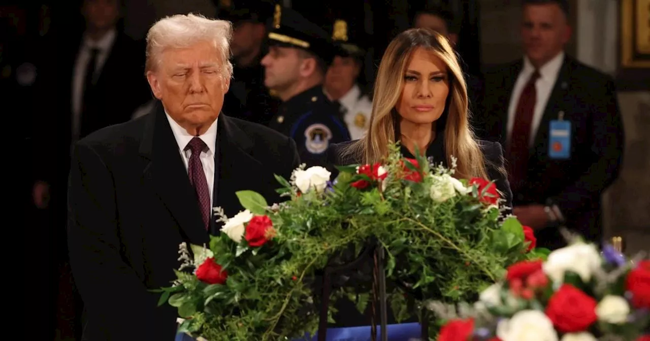 Donald Trump Pays Respects to Jimmy Carter at Capitol Rotunda