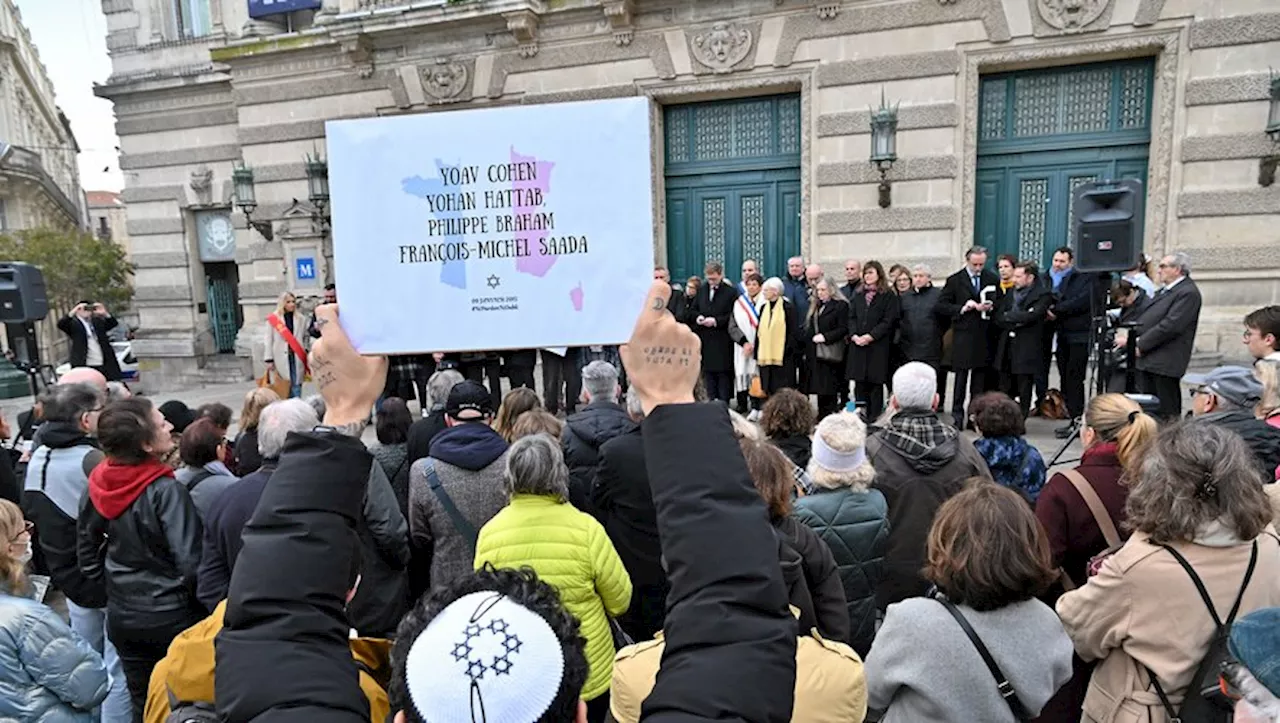 Hommage aux victimes de l'Hyper Cacher à Montpellier