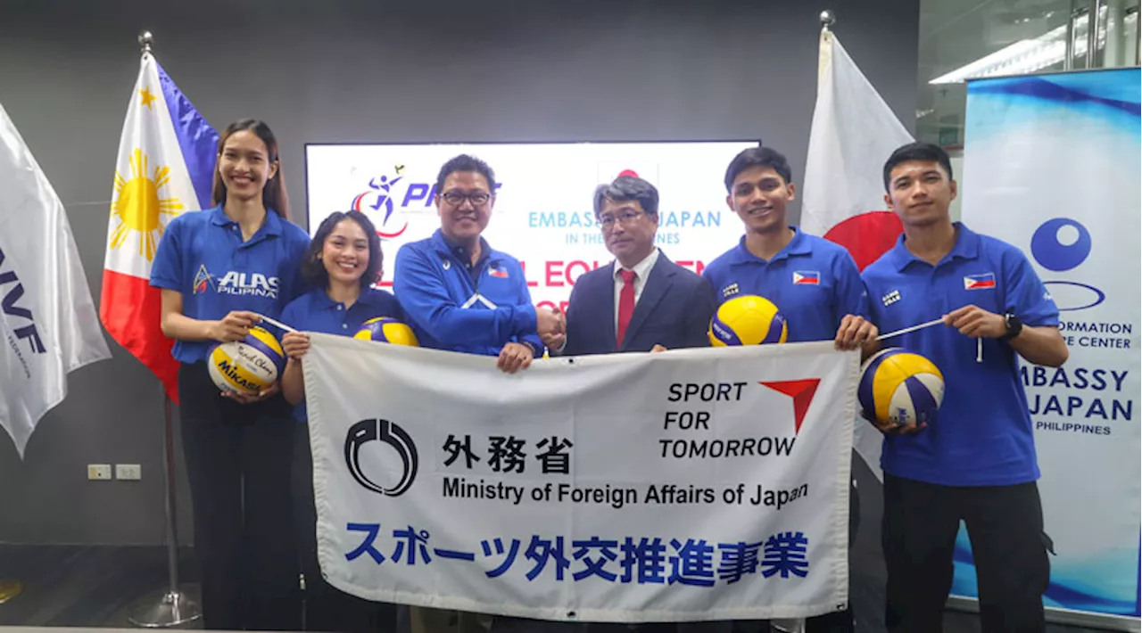 Japan Supports Philippine Volleyball With Equipment Donation