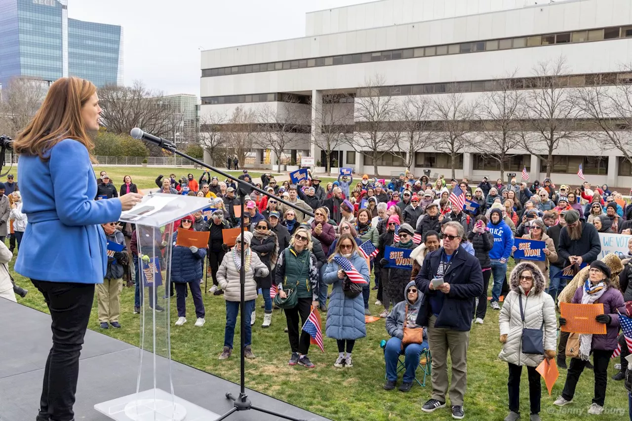 N.C. Democrats Rally for Supreme Court Justice Allison Riggs After Opponent Jefferson Griffin Denies Her Win