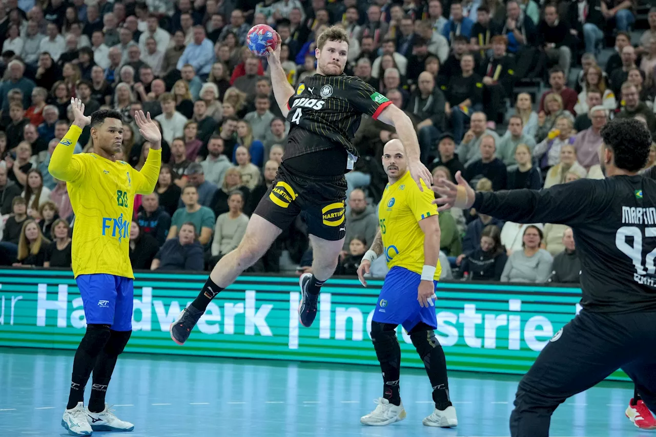 Deutschland siegt knapp gegen Brasilien in der Handball-WM-Vorbereitung