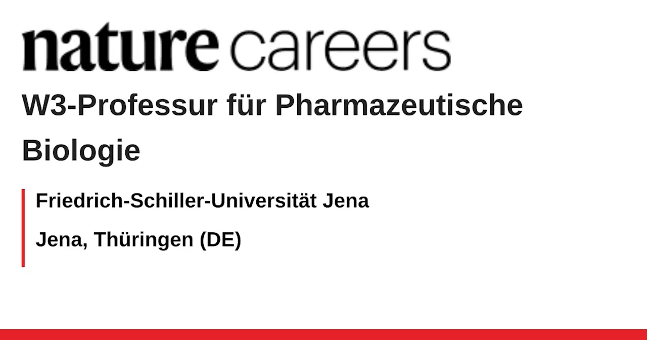 Professor of Pharmaceutical Biology at Friedrich Schiller University Jena