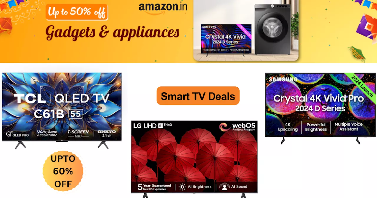 हाई रिजॉल्यूशन वाली Best Smart TV की कम कीमत उड़ा देगी आपका होश, Makar Sankranti Offers में पाएं 60% तक की छूट