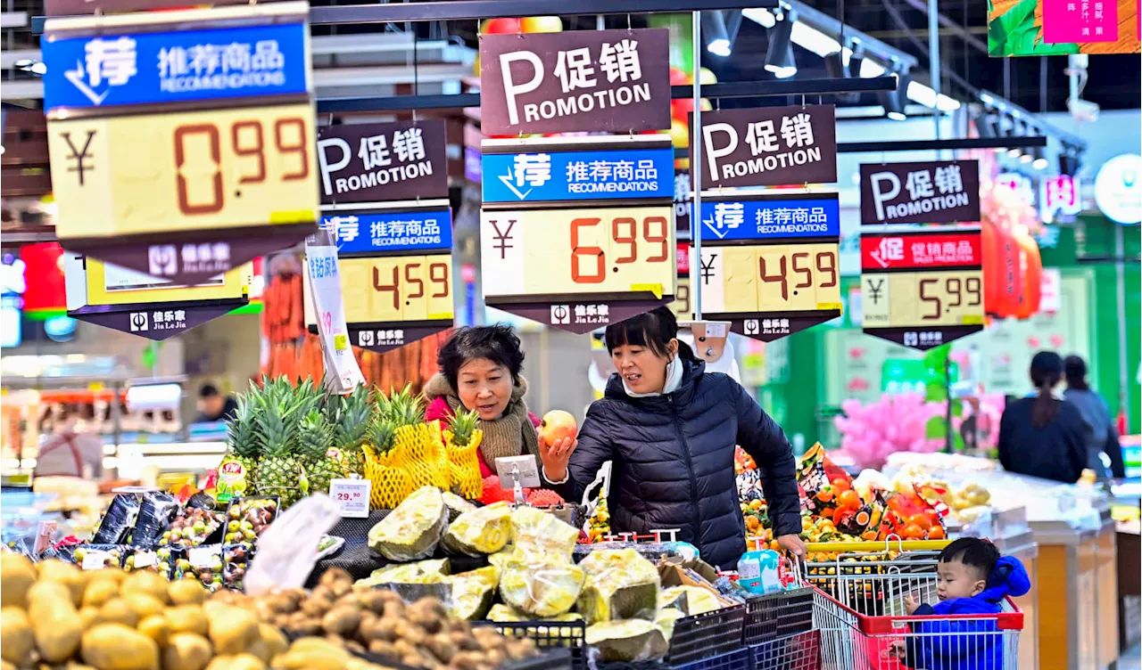 China's Inflation Eases, Raising Deflation Concerns