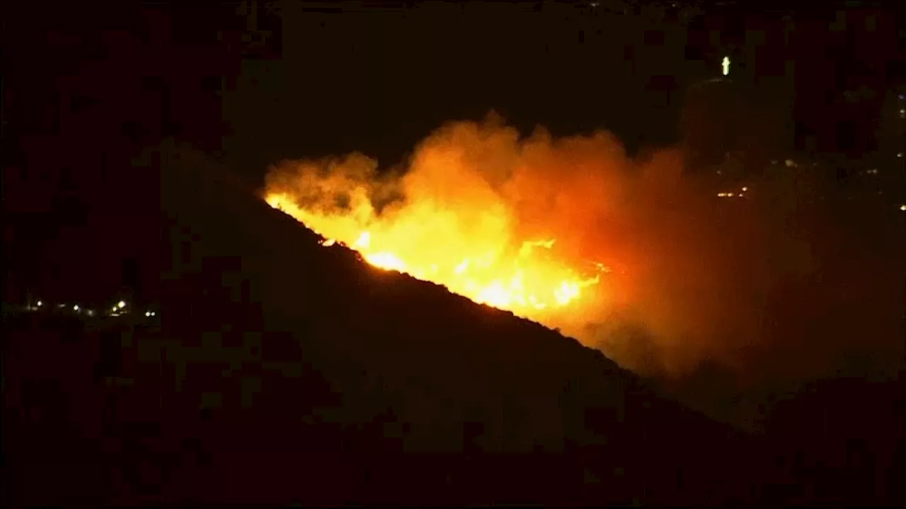 Sunset Fire Burns in Hollywood Hills Amidst Multiple LA County Wildfires