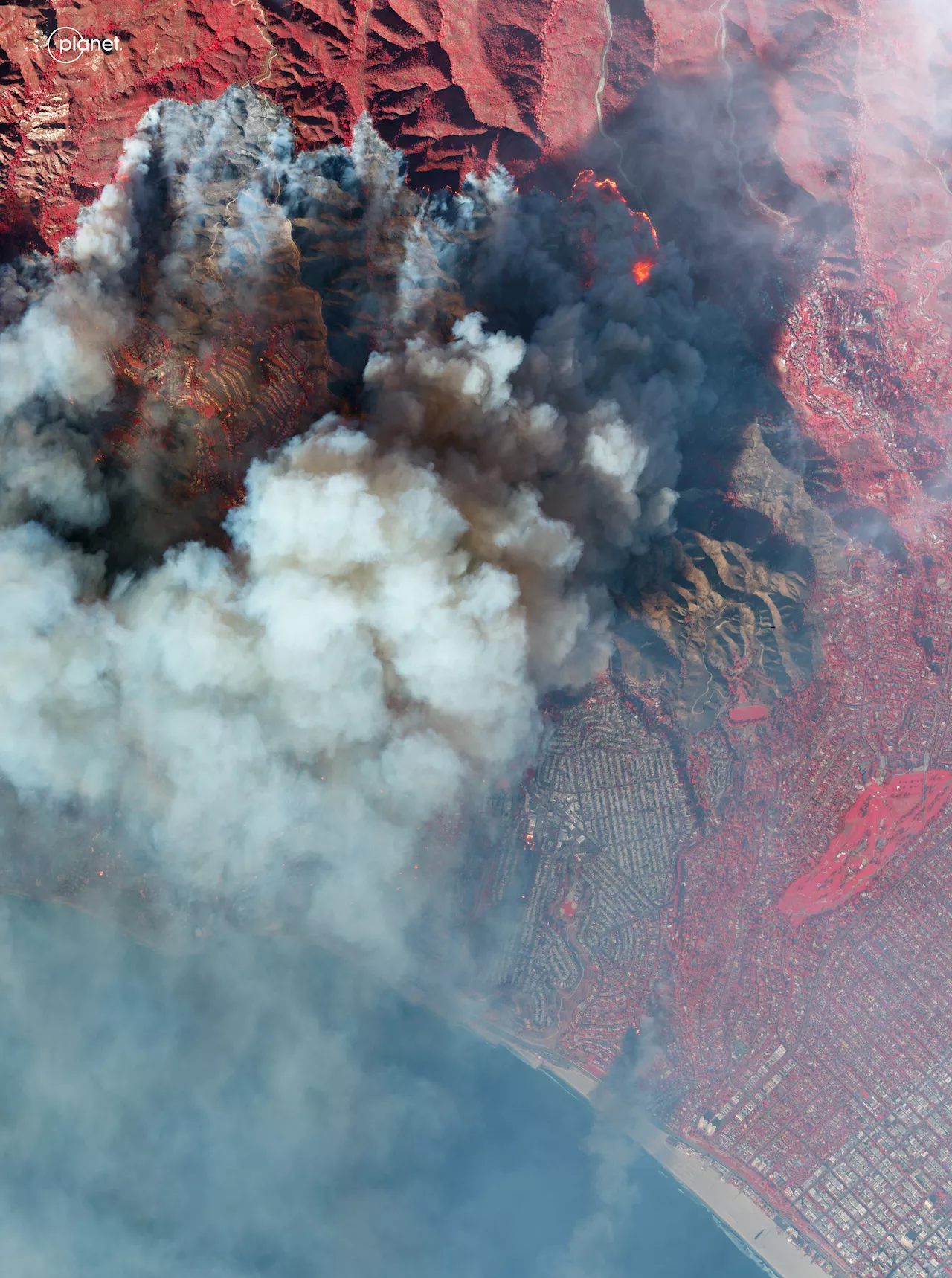 Satellite Images Reveal Devastating Impact of California Wildfires