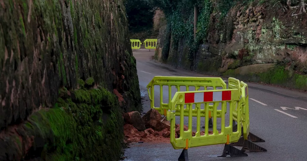 Devil's Bend Wall Collapses Again, Closing Road in Nottinghamshire