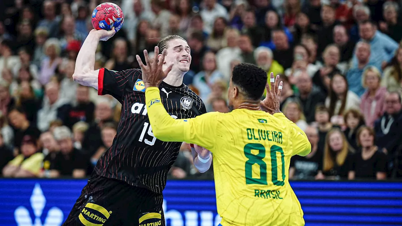 Handball-WM: Deutschland siegt im vorletzten Test gegen Brasilien