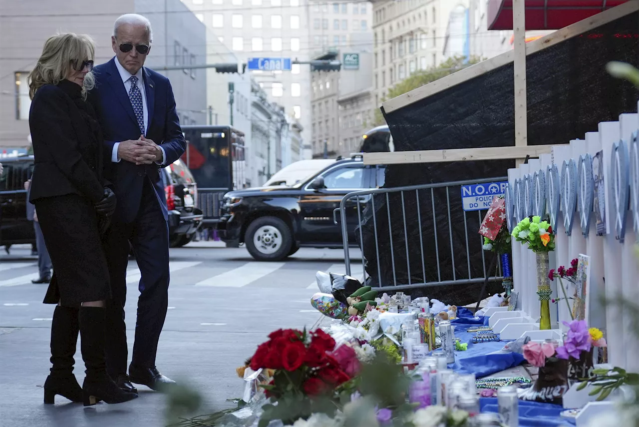 Biden and First Lady commiserate with victims’ families in New Orleans