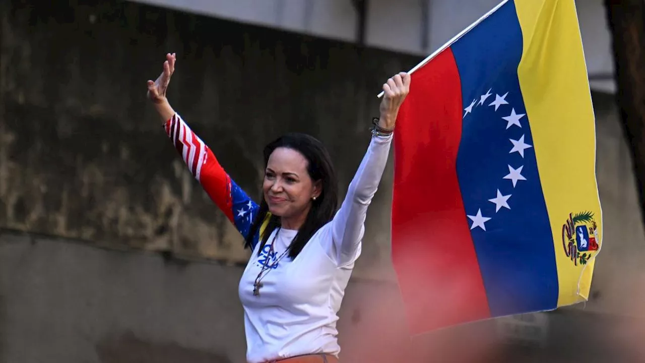 El equipo de María Corina Machado anuncia su puesta en libertad tras ser detenida en las protestas en Caracas contra el chavismo