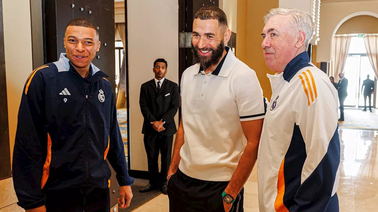 Benzema Reunites with Real Madrid Stars Before Spanish Super Cup