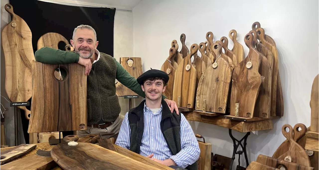 Saint-Jean-de-Luz : de la forêt à la table, un succès fulgurant pour l’artisanat durable d’un père et son fils