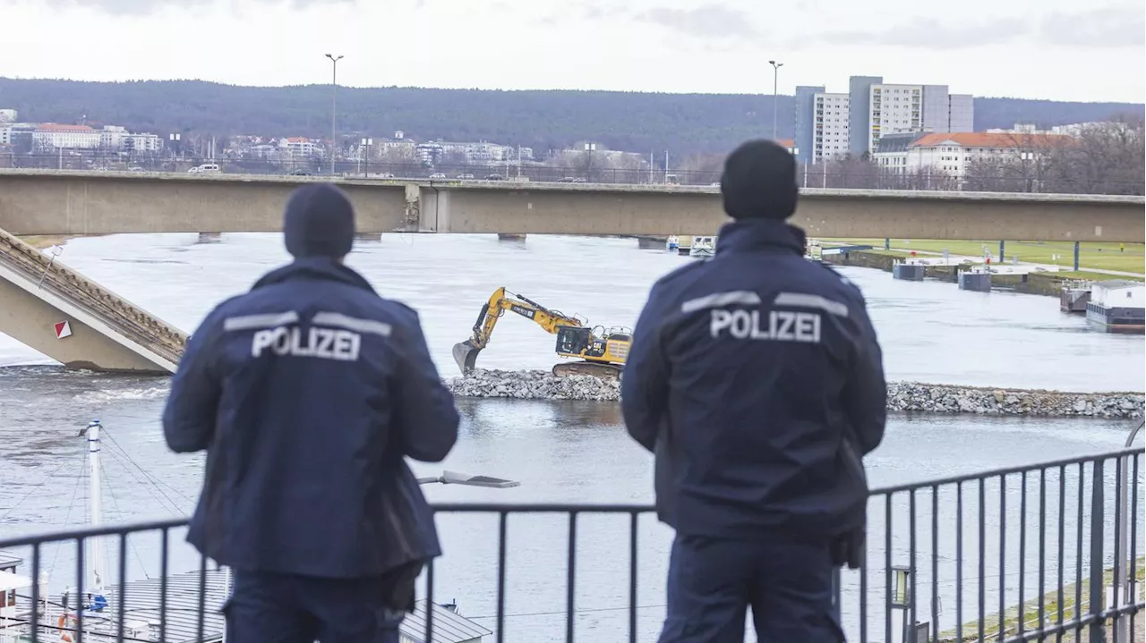 Fliegerbombe beim Abriss der Carolabrücke gefunden: Rund 10.000 Menschen müssen Stadtzentrum von Dresden verlassen