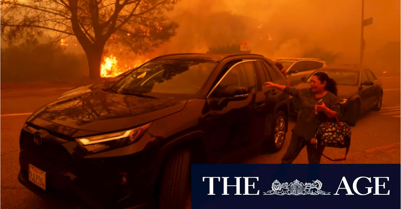 Palisades Fire Rages Through Los Angeles Neighborhood