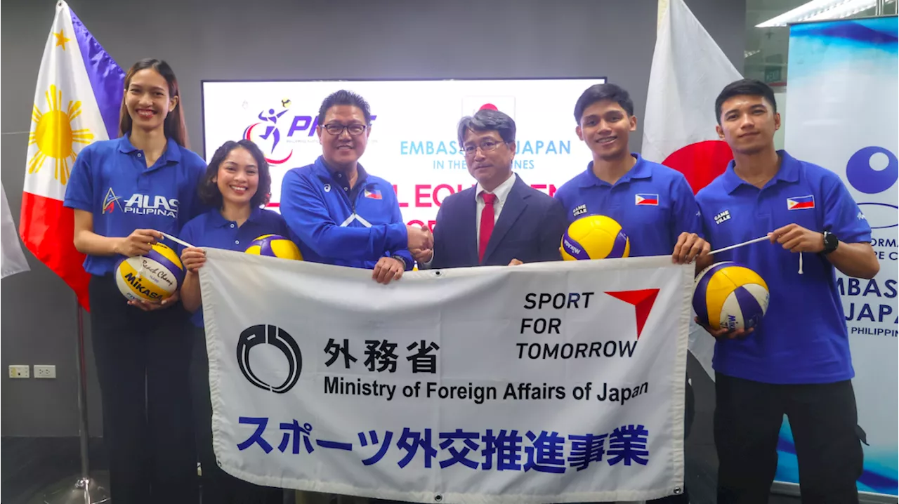 Japan Donates Volleyball Equipment to the Philippines