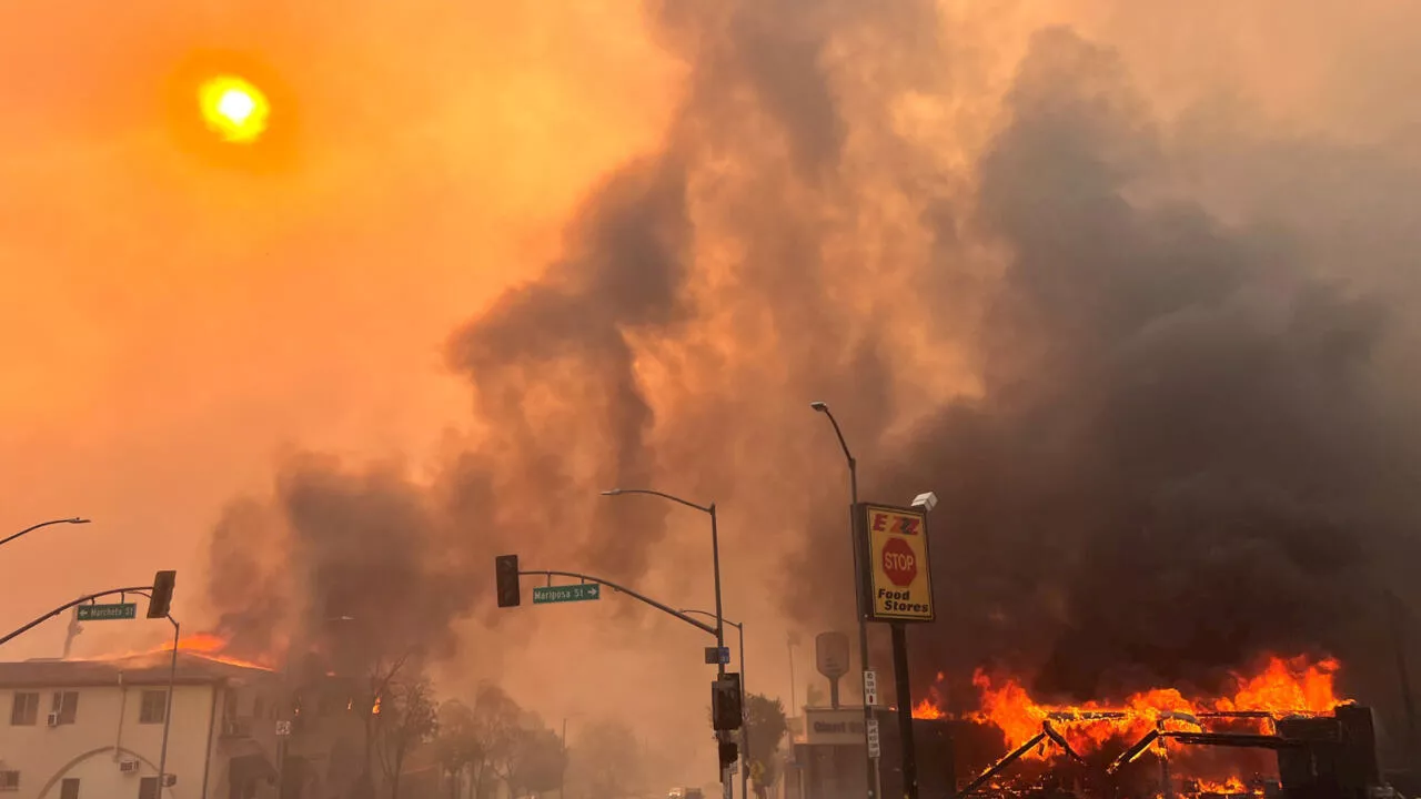 Devastation in Los Angeles as Wildfires Rage