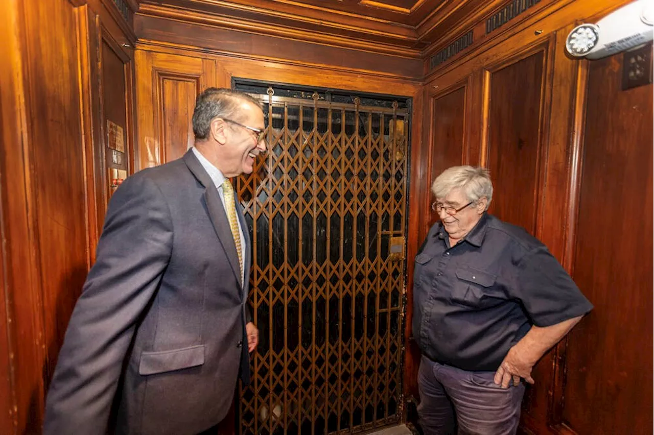 Historic Elevator at Union Club of British Columbia Gets Replaced