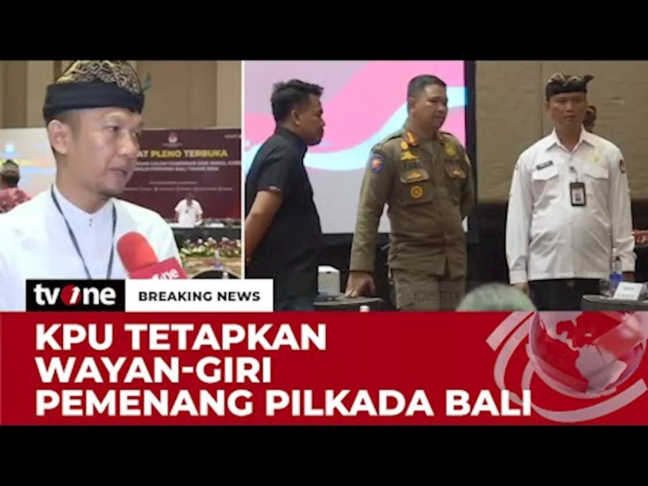 KPU Bali Tetapkan Koster-Giri Sebagai Gubernur dan Wakil Gubernur Bali Terpilih