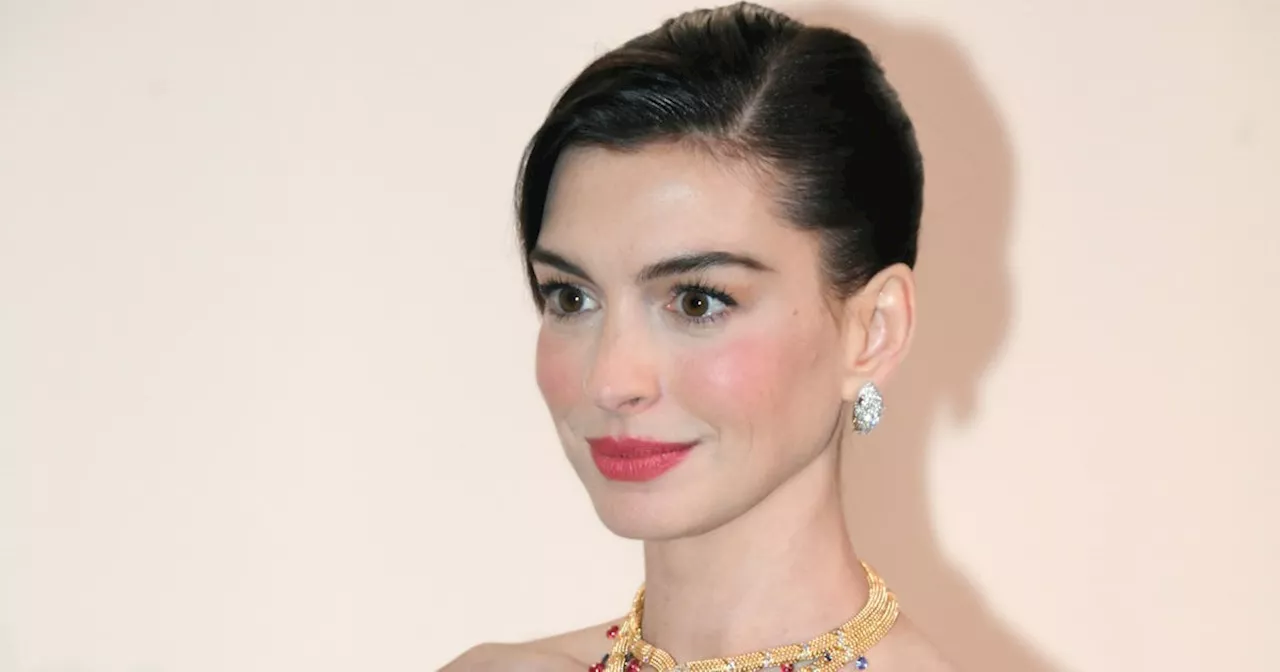 Anne Hathaway Channels Princess Diaries Glamour at Bulgari Event