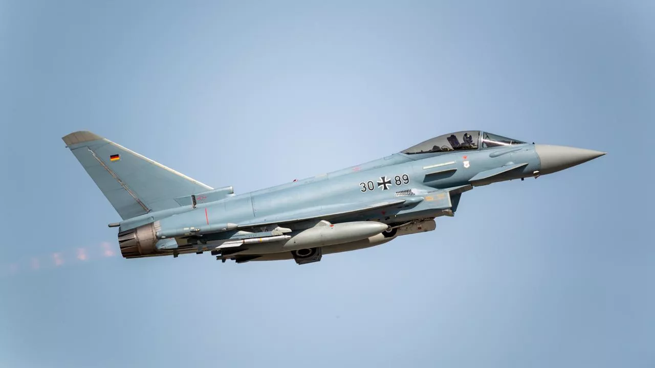 Eurofighter starten wegen Drohnenwarnung