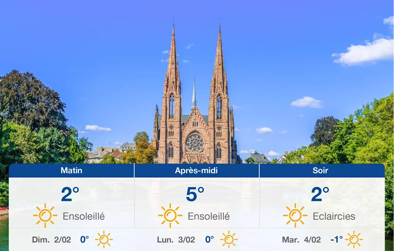 Strasbourg: Soleil d'hiver et températures fraîches