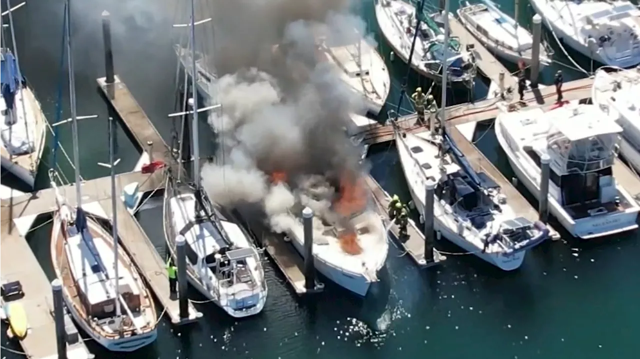 Yacht Fire, Protest Stadium, and Other Australian News