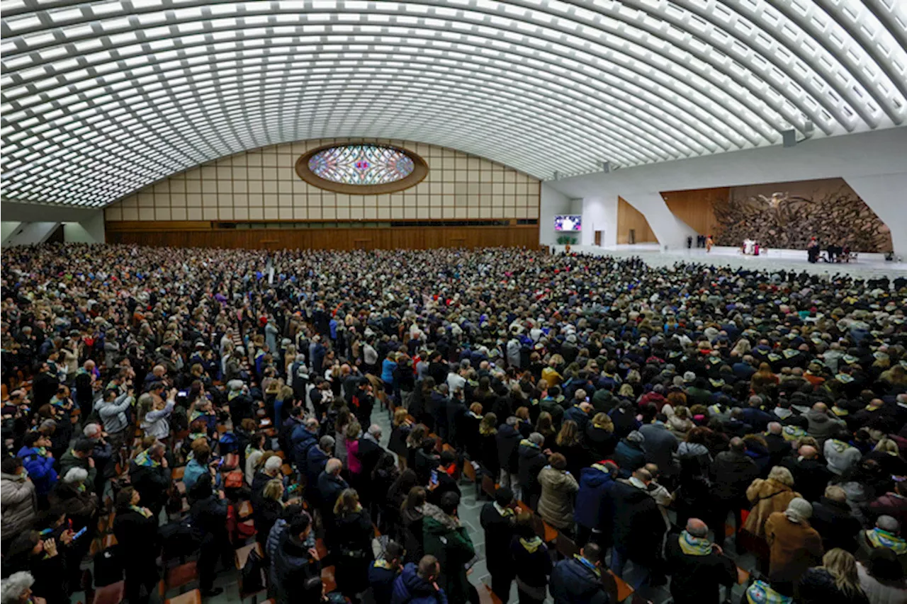 Fedeli durante l'udienza giubilare con Papa Francesco