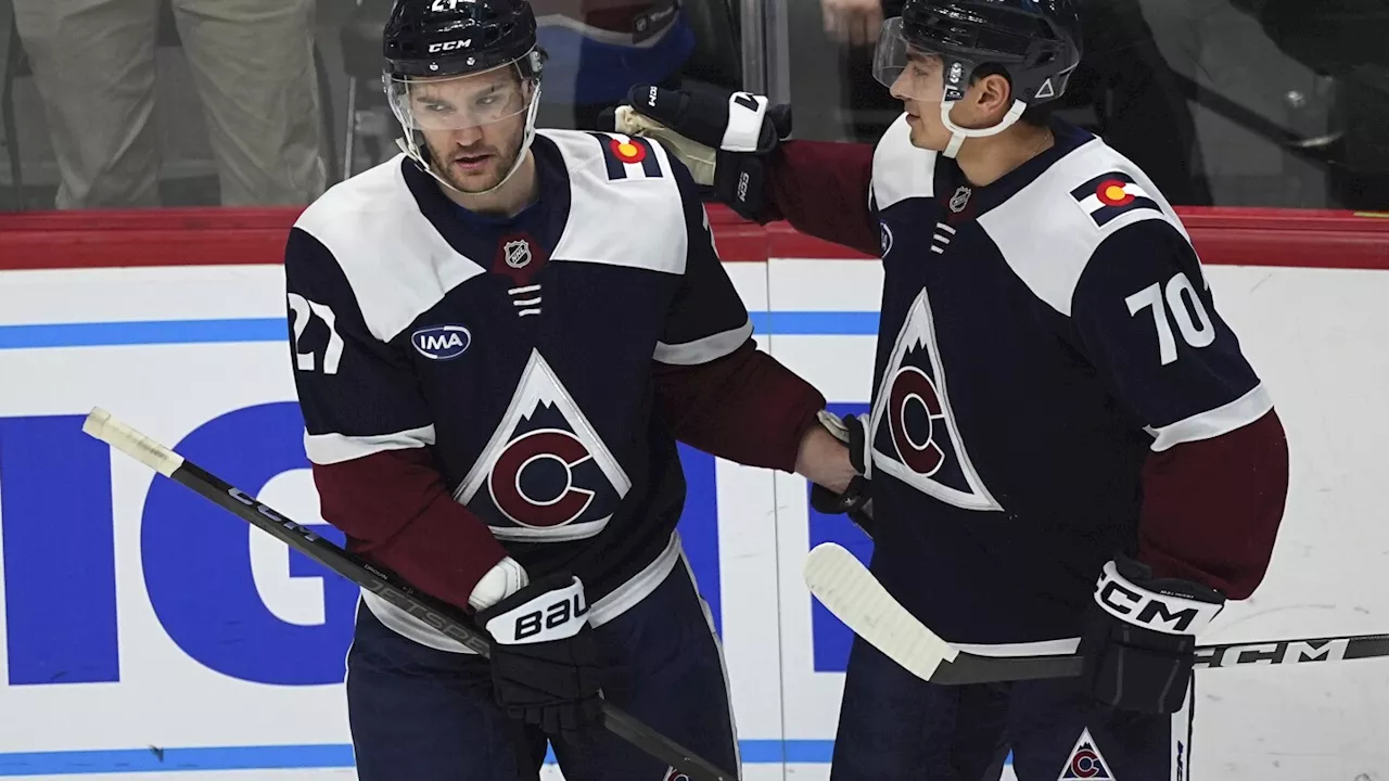 Drouin has 2 goals and an assist, Necas scores in home debut and Avalanche blank Blues 5-0