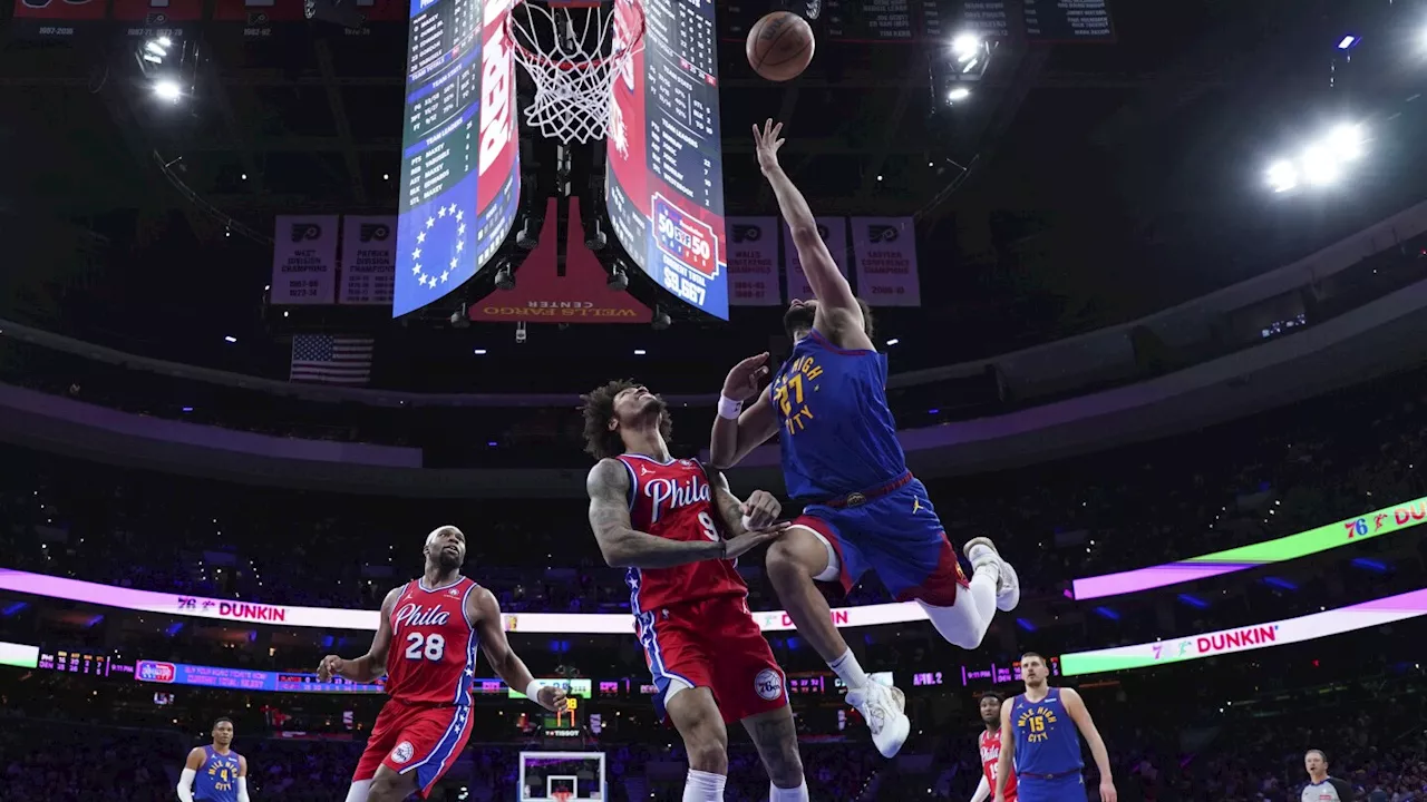 Jokic makes tiebreaking 3-pointer with 39 seconds left as Nuggets edge Maxey, 76ers 137-134