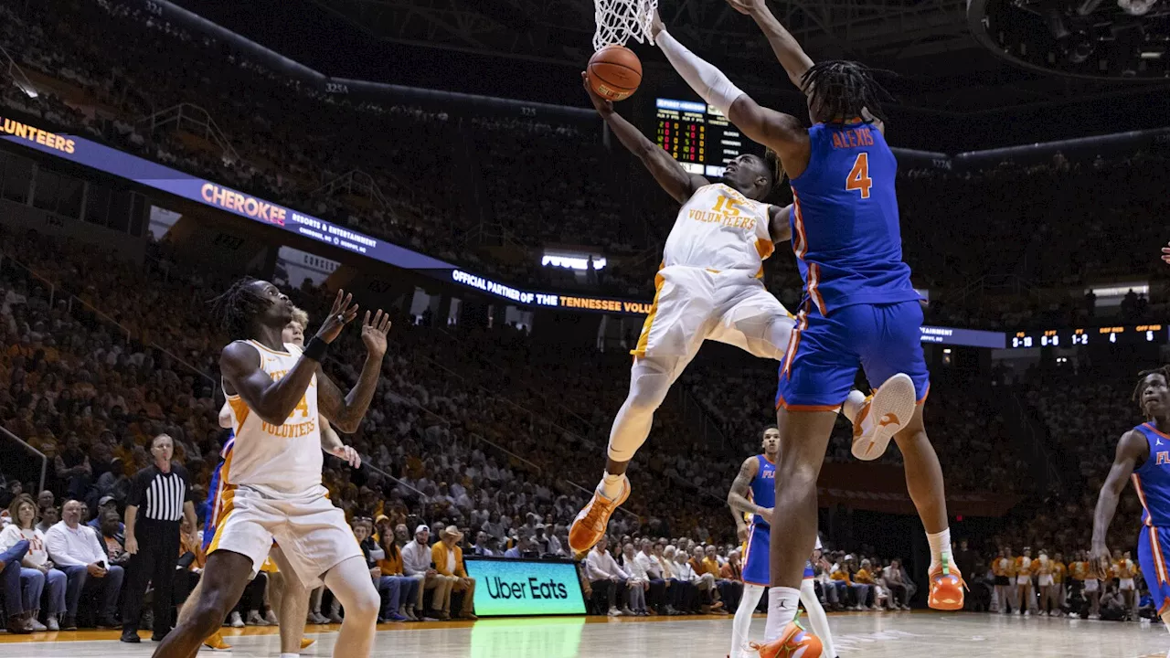 Shorthanded No. 8 Tennessee beats No. 5 Florida 64-44