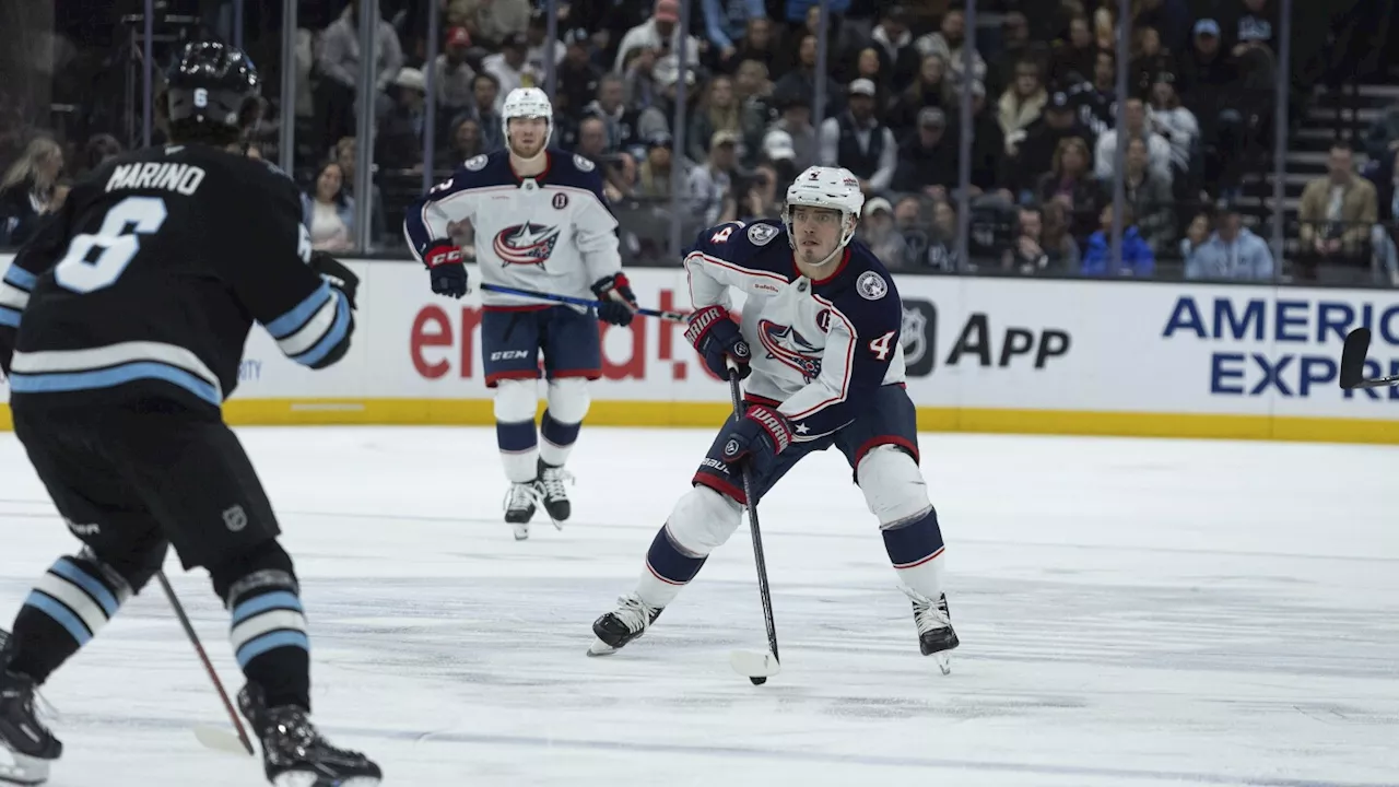 Werenski scores in OT as Blue Jackets rally to beat Utah 3-2