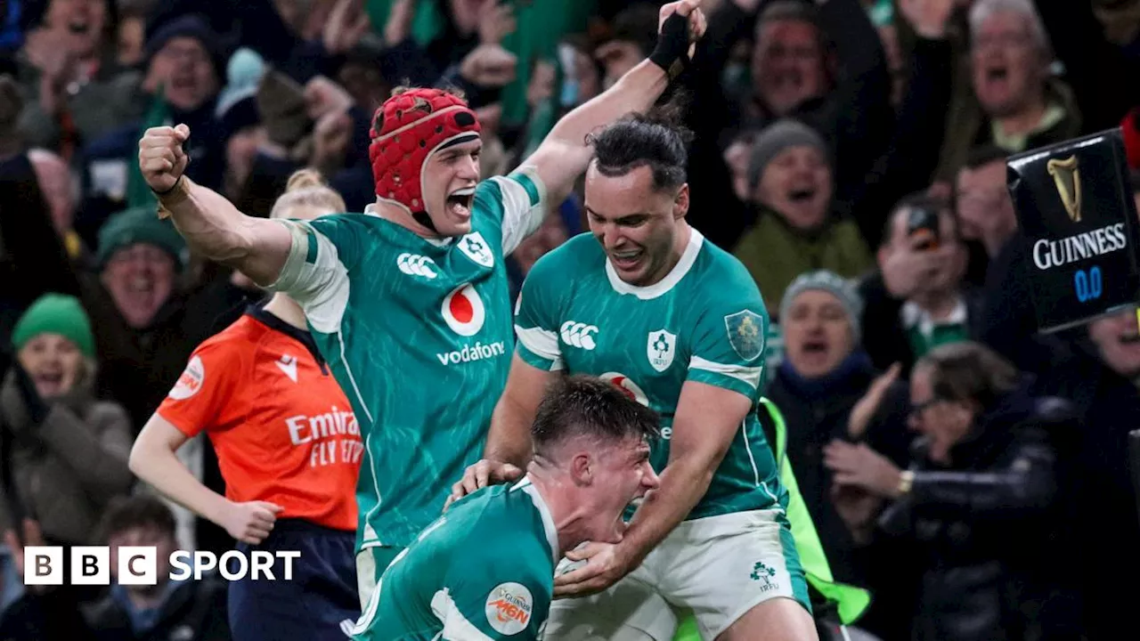 Six Nations 2025: Ireland 27-22 England - Holders seal opening bonus-point win in Dublin