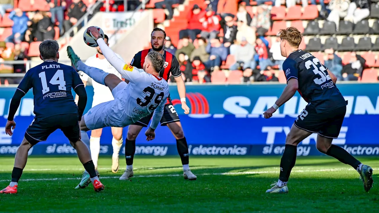 Saarbrücken kassiert 0:1 in Ingolstadt und verpasst Aufstiegsplatz