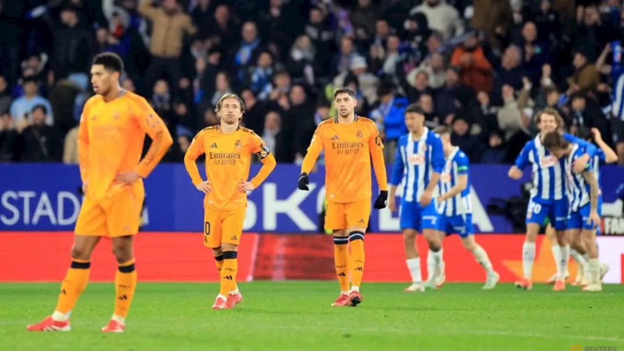 Real Madrid beaten by Espanyol after late Romero winner