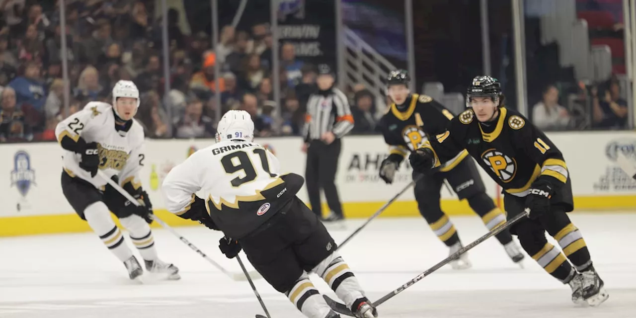 Monsters Fall to Bruins in First 'Lumberjacks' Weekend Game